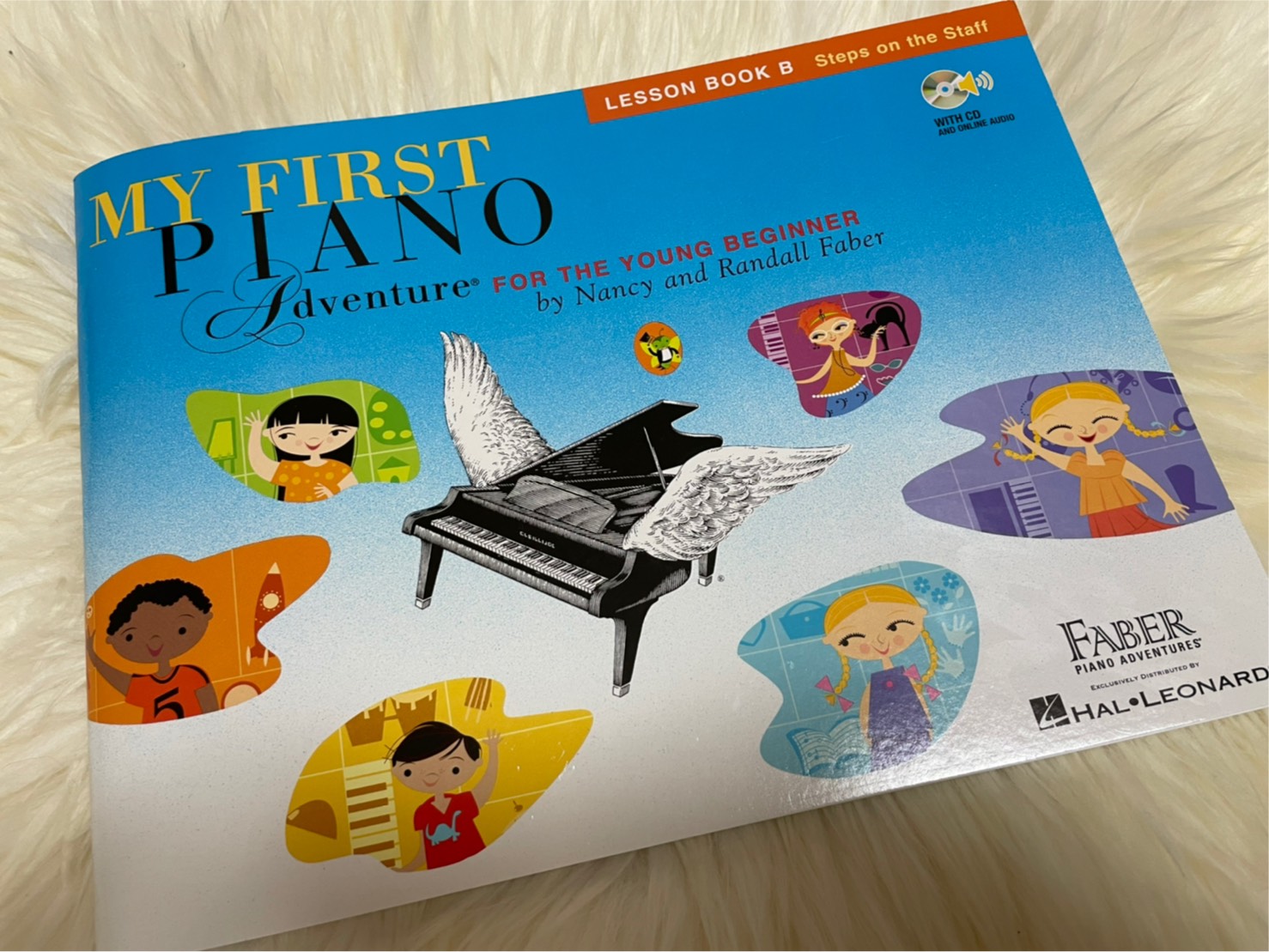 ↑お子様たちに大人気の教材「PIANO Adventure」です！